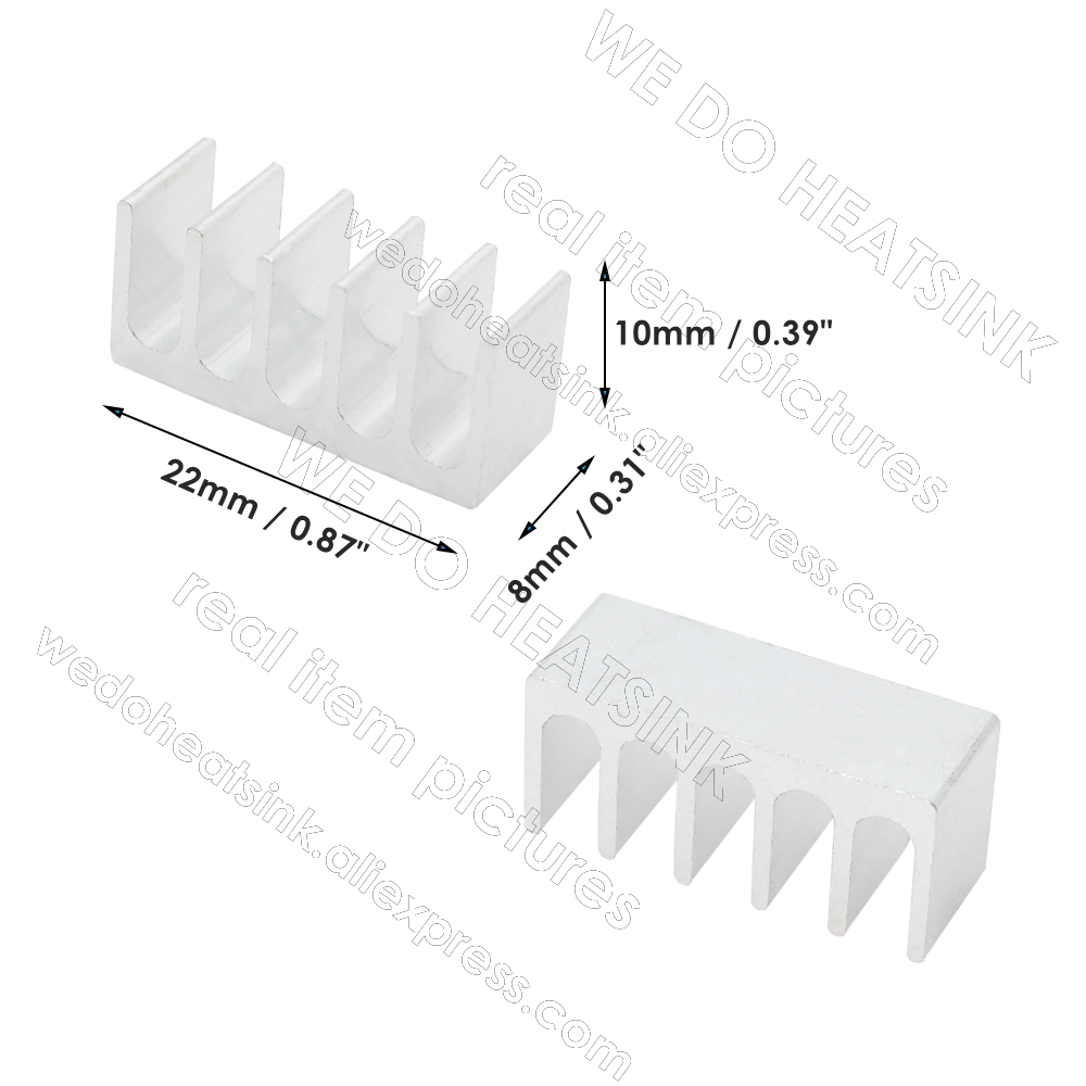 Radiator aluminiowy 8x22x10mm, – Raspberry Pi Water Cooling Kit recenzja i cena