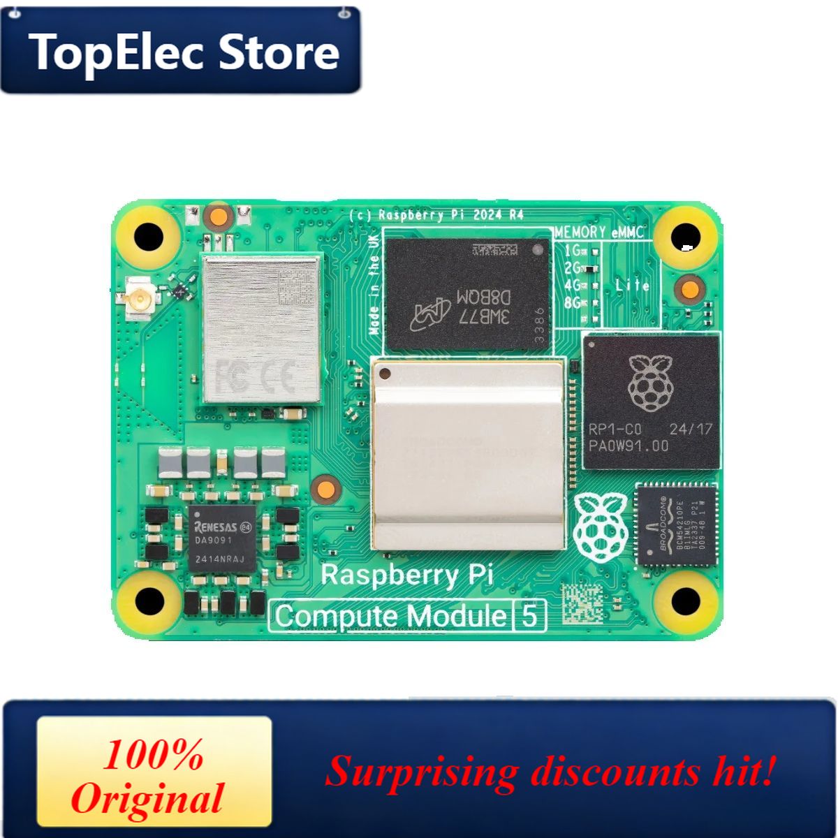 Płytka rozwojowa TopElec Raspb – Raspberry Pi 5 8Gb Board recenzja i cena